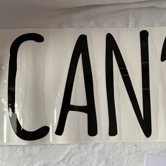 NIP Wall Art Black Vinyl Application Kit “I CANT ADULT TODAY” 26” x 18.5” - Picture 6 of 9